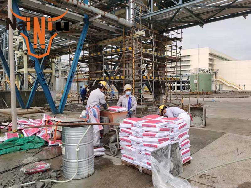 上海新宝GG支座灌浆料的使用步骤